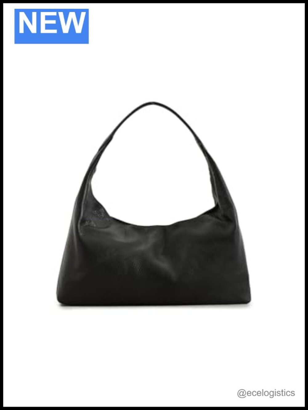 Slouchy Leather Shoulder Bag Hobo Purse Magnetic Closure